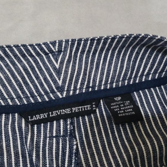 Straight Leg Pinstriped Denim Pants *Size 10P - Picture 7 of 7